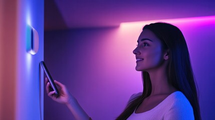 Smart home lighting control: Adjust brightness, colors, and schedules through remote apps and voice commands
