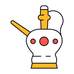 arabic tea jug line icon vector. arabic tea jug sign. isolated symbol illustration