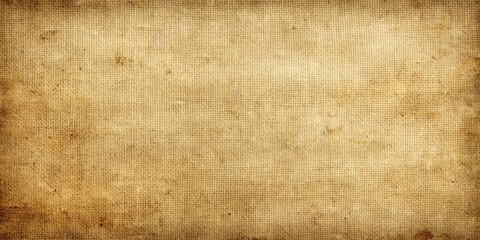 Fototapeta premium A close-up shot of a textured brown canvas surface, showcasing a subtle grid pattern and subtle imperfections, ideal for background and design elements.