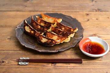 キムチ入り焼餃子