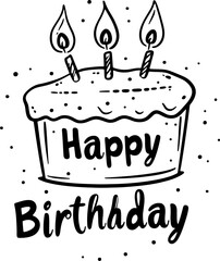 Happy birthday greetings word art