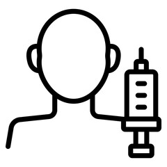 vaccine injection icon