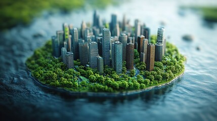 A 3D representation highlights the global scale of climate change impacts, underscoring the critical need for environmental preservation.