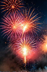 Fototapeta premium fireworks in the sky
