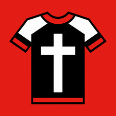 Obraz premium T-shirt design using a cross image