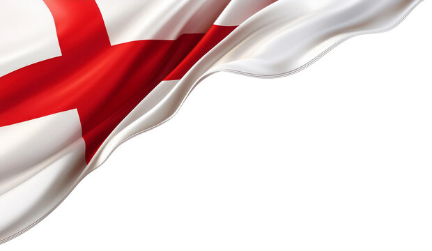 england corner border flag isolated on white background