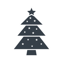 Obraz premium Christmas tree icon design vector template
