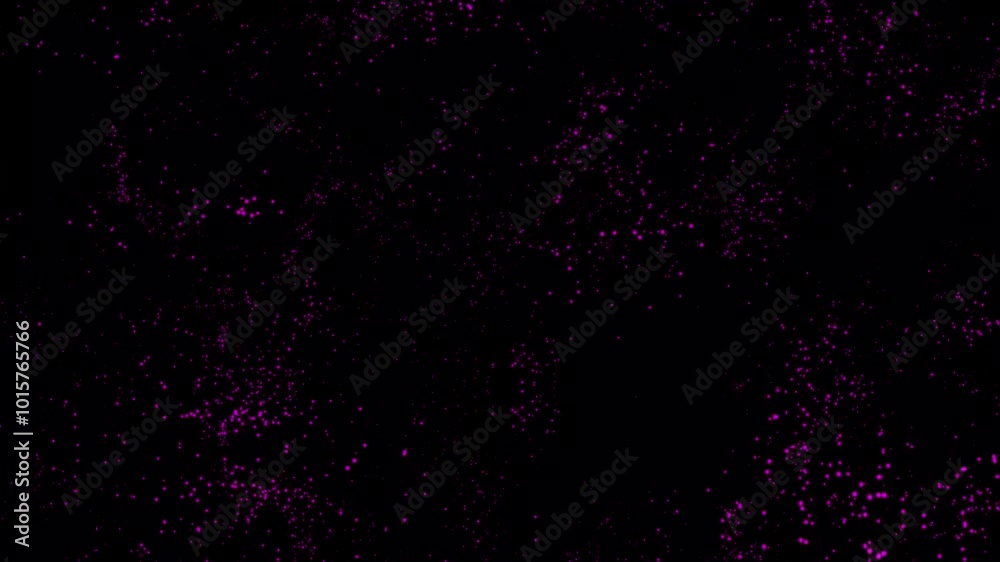 Poster abstract motion graphics animated background. purple christmas abstract particles dot sparkles. abst