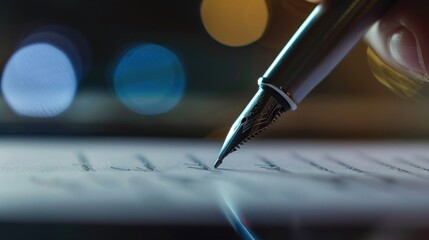 Elegant Handwriting with a Fountain Pen