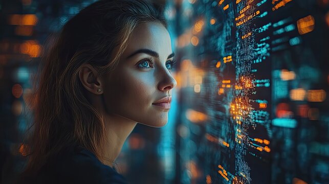 A business professional interacts with legal technology services using a modern UI, facilitating legal advice in a digital environment.