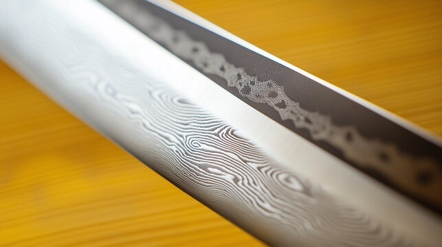 Katana Hamon Blade Close-up