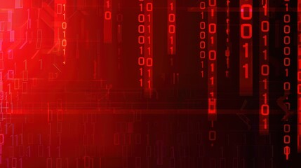 Abstract Red Digital Background