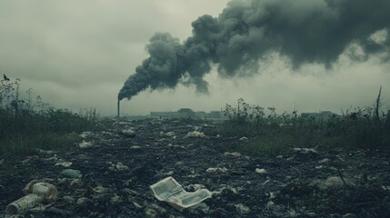 Fototapeta premium Pollution. Environmental issues concept