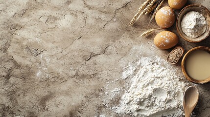 This poster template features a textured backdrop ideal for sharing recipes, baking tips, or culinary creations, tailored for culinary enthusiasts.