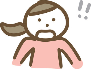 驚いている女性