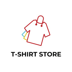 t shirt logo design concept idea outline style