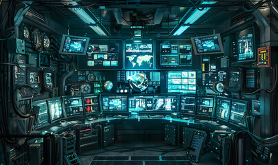 Fototapeta premium Information monitoring