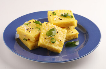 Dhokla an Indian breakfast most popular in Gujrat