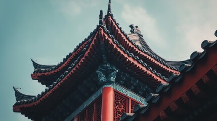 Fototapeta premium Chinese Architecture Close Up
