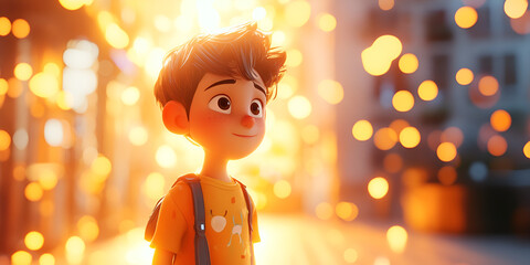 International Animation Day Celebration on Blurred