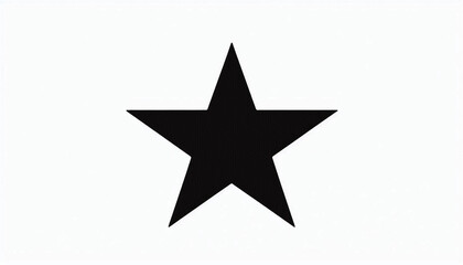 Simple icon of black star on white background