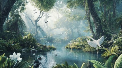 "Celebrate Habitat Day by exploring the diverse ecosystems that sustain life on Earth, highlighting the importance of conservation and the delicate balance of our natural world 