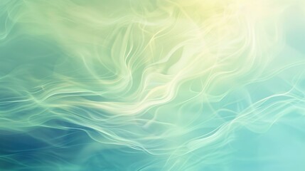 Fototapeta premium A blue and green background with wavy lines