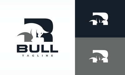 letter R bull logo