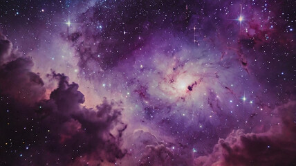 Obraz premium purple pink cosmos background 2