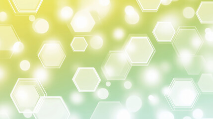 "グリーンの背景に光り輝くレンズフレア."