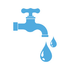 Water drop shape. Blue water drop icons set. Water or oil drop. Flat style Isolated on white background.