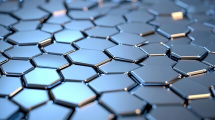 Obraz premium A photostock images of abstract geometric shapes made of metallic materials arranged in a circular pattern on a clean white background High Quality
