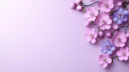 Fototapeta premium A photostock images of an artistic watercolor painting featuring soft and delicate petals of abstract flowers on a clean white background High Quality