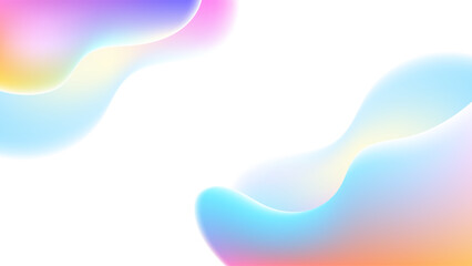 ABSTRACT WHITE BACKGROUND WITH SHAPES GRADIENT MESH SMOOTH LIQUID PASTEL COLORFUL DESIGN VECTOR TEMPLATE GOOD FOR MODERN WEBSITE, WALLPAPER, COVER DESIGN 