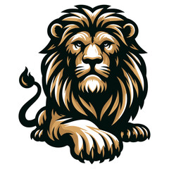Lion vector illustration.