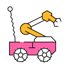 robotics kids club line icon vector. robotics kids club sign. isolated symbol illustration