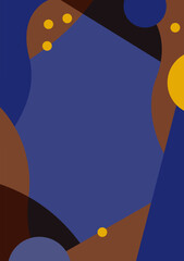 シンプルなフレーム背景素材-秋冬のカフェ