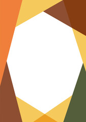 シンプルなフレーム背景素材-秋の味覚