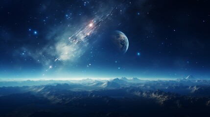 Stunning view of earth from space, showcasing vibrant blue oceans, lush green landscapes, and swirling white clouds, captured in breathtaking hd 8k resolution, perfect for a wallpaper backdrop.


