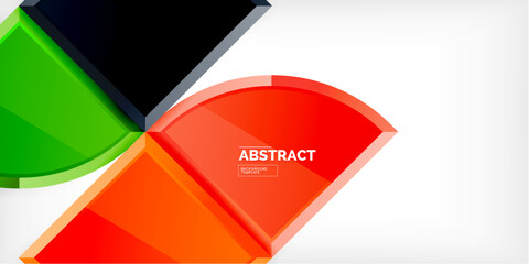 Obraz premium Triangle circles background. Vector Illustration For Wallpaper, Banner, Background, Card, Book Illustration, landing page