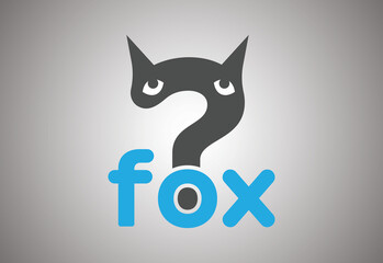  fox logo,  unique fox illustration, vector