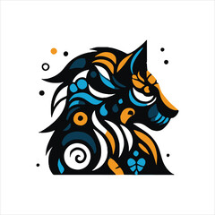 modern colorful horse silhouette vector for artistic and unique design projects