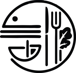 nutrition icon vector illustration logo concept design