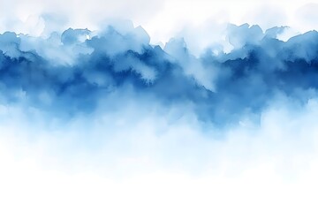 Abstract watercolor background with a soft, dreamy blue gradient. The light blue hues blend seamlessly into white, creating a calming and ethereal effect.