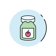 Jam Jar vector icon