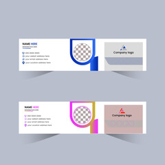 Corporate Email Signature template design