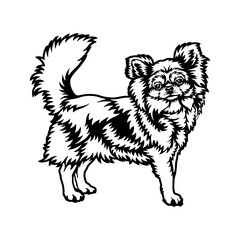 Chihuahua Dog Breed - Pet Vector Cut file, Dog Silhouette Stencil - Cricut file