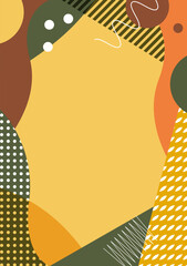 Japanese modern frame background material-Autumn flavors