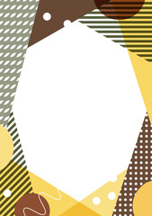 Japanese modern frame background material-Autumn flavors