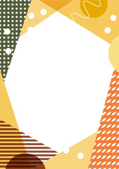 Japanese modern frame background material-Autumn flavors